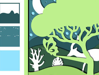 Intra απο ξύλο plywood 3mm-4mm πάχος – Wildlife Shadow Box Διακόσμηση τοίχου με λέιζερ Δίασταση  20x20 cm INTRAFABR-69874569 - Image 3