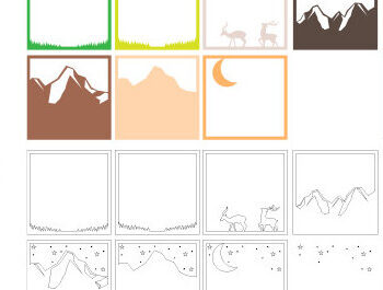 Intra απο ξύλο plywood 3mm-4mm πάχος – Wildlife Shadow Box Διακόσμηση τοίχου με λέιζερ Δίασταση  20x20 cm INTRAFABR-69874576 - Image 3