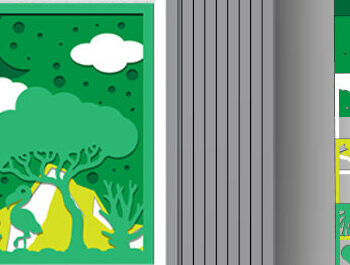 Intra απο ξύλο plywood 3mm-4mm πάχος – Wildlife Shadow Box Διακόσμηση τοίχου με λέιζερ Δίασταση  20x20 cm INTRAFABR-70854868 - Image 2