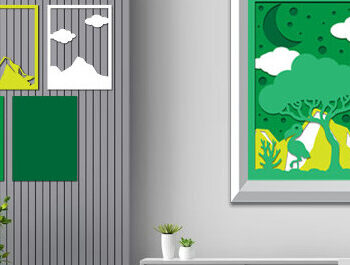 Intra απο ξύλο plywood 3mm-4mm πάχος – Wildlife Shadow Box Διακόσμηση τοίχου με λέιζερ Δίασταση  20x20 cm INTRAFABR-70854868 - Image 3