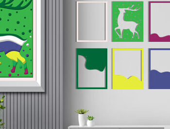 Intra απο ξύλο plywood 3mm-4mm πάχος – Wildlife Shadow Box Διακόσμηση τοίχου με λέιζερ Δίασταση  20x20 cm INTRAFABR-70854903 - Image 3