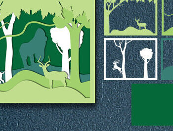 Intra απο ξύλο plywood 3mm-4mm πάχος – Κοπή με λέιζερ Wildlife Shadow Box Δίασταση  20x20 cm INTRAFABR-60649492 - Image 2