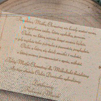 Intra απο ξύλο plywood 3mm-4mm πάχος – Will You Be My Godparents Πρόσκληση Δίασταση  20x20 cm INTRAFABR-30803233 - Image 3