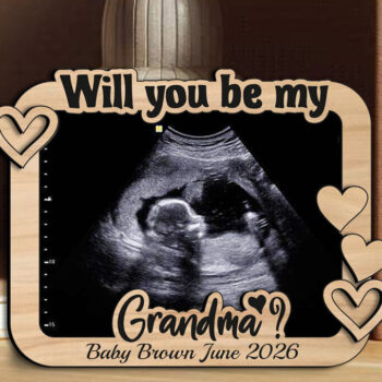 Intra απο ξύλο plywood 3mm-4mm πάχος – Will You Be My Grandma Ultrasound Δίασταση  20x20 cm INTRAFABR-123098301 - Image 1