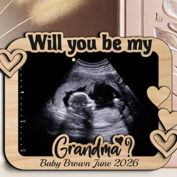 Intra απο ξύλο plywood 3mm-4mm πάχος – Will You Be My Grandma Ultrasound Δίασταση  20x20 cm INTRAFABR-123098301 - Image 3