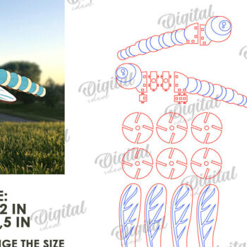 Intra απο ξύλο plywood 3mm-4mm πάχος – Windmill Garden Decor Cut Laser Δίασταση  20x20 cm INTRAFABR-123089873 - Image 2