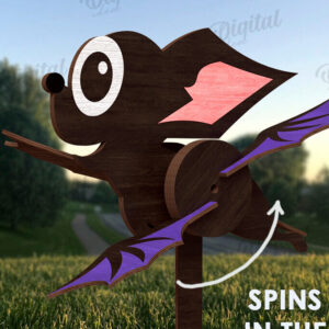 Intra απο ξύλο plywood 3mm-4mm πάχος – Windmill Garden Decor Cut Laser Δίασταση  20x20 cm INTRAFABR-123089662