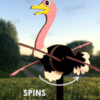 Intra απο ξύλο plywood 3mm-4mm πάχος – Windmill Garden Decor Cut Laser Δίασταση  20x20 cm INTRAFABR-123089813 - Image 1