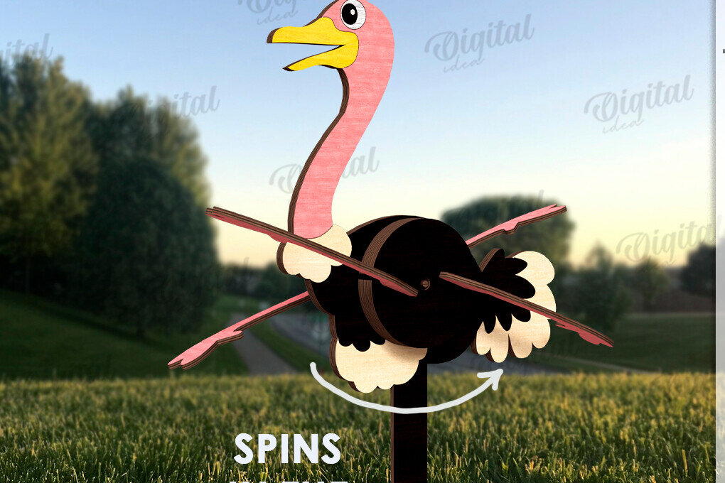 Intra απο ξύλο plywood 3mm-4mm πάχος – Windmill Garden Decor Cut Laser Δίασταση  20x20 cm INTRAFABR-123089813