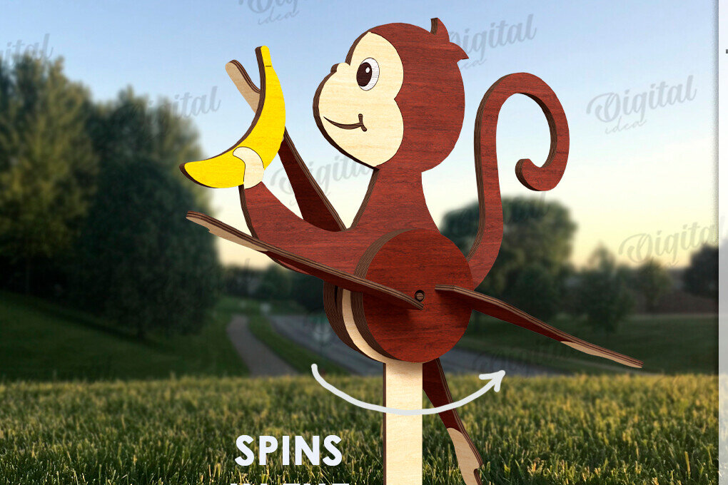 Intra απο ξύλο plywood 3mm-4mm πάχος – Windmill Garden Decor Cut Laser Δίασταση  20x20 cm INTRAFABR-123089843