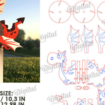 Intra απο ξύλο plywood 3mm-4mm πάχος – Windmill Garden Decors Bundle Cut Laser Δίασταση  20x20 cm INTRAFABR-122879081 - Image 5