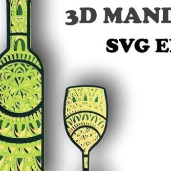 Intra απο ξύλο plywood 3mm-4mm πάχος – Μπουκάλι και ποτήρι κρασιού, Μάνταλα, Δίασταση  20x20 cm INTRAFABR-31750899 - Image 2