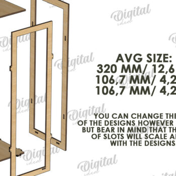 Intra απο ξύλο plywood 3mm-4mm πάχος – Κουτιά δώρου μπουκαλιών κρασιού Πακέτο κοπής με λέιζερ Δίασταση  20x20 cm INTRAFABR-123827130 - Image 3