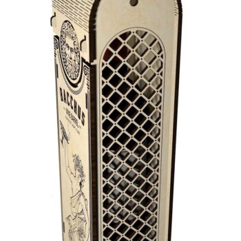 Intra απο ξύλο plywood 3mm-4mm πάχος – Κουτί κρασιού Βάκχος Δίασταση  20x20 cm INTRAFABR-31020334 - Image 3