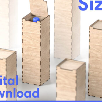 Intra απο ξύλο plywood 3mm-4mm πάχος – Δώρο Κουτί κρασιού - 9 διαφορετικά μεγέθη Δίασταση  20x20 cm INTRAFABR-96283565 - Image 1