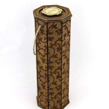 Intra απο ξύλο plywood 3mm-4mm πάχος – Κουτί κρασιού. Αρχείο κοπής με λέιζερ Δίασταση  20x20 cm INTRAFABR-88360016 - Image 2