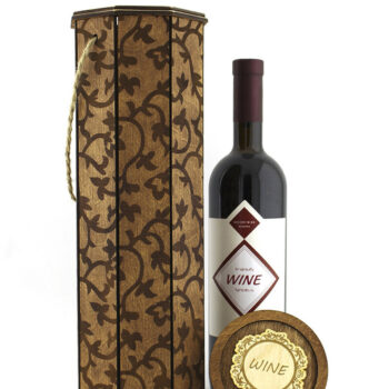 Intra απο ξύλο plywood 3mm-4mm πάχος – Κουτί κρασιού. Αρχείο κοπής με λέιζερ Δίασταση  20x20 cm INTRAFABR-88360016 - Image 4