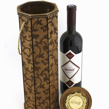 Intra απο ξύλο plywood 3mm-4mm πάχος – Κουτί κρασιού. Αρχείο κοπής με λέιζερ Δίασταση  20x20 cm INTRAFABR-88360016 - Image 5