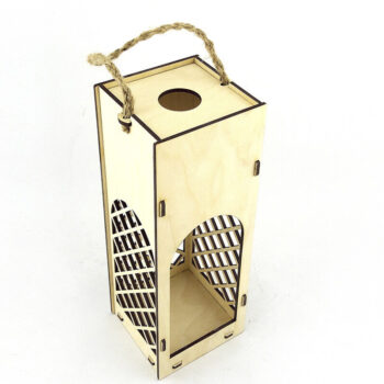 Intra απο ξύλο plywood 3mm-4mm πάχος – Κουτί κρασιού. Αρχείο κοπής με λέιζερ Δίασταση  20x20 cm INTRAFABR-82177713 - Image 2