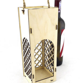 Intra απο ξύλο plywood 3mm-4mm πάχος – Κουτί κρασιού. Αρχείο κοπής με λέιζερ Δίασταση  20x20 cm INTRAFABR-82177713 - Image 6