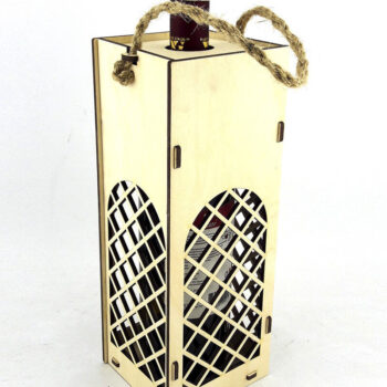 Intra απο ξύλο plywood 3mm-4mm πάχος – Κουτί κρασιού. Αρχείο κοπής με λέιζερ Δίασταση  20x20 cm INTRAFABR-82177713 - Image 10