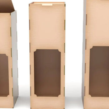 Intra απο ξύλο plywood 3mm-4mm πάχος – Κουτί κρασιού Πρότυπο κοπής με λέιζερ Κουτί δώρου Δίασταση  20x20 cm INTRAFABR-124403121 - Image 4