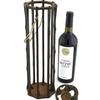 Intra απο ξύλο plywood 3mm-4mm πάχος – Αρχείο Λέιζερ Wine Box. Cdr, Dxf, Ai, Δίασταση  20x20 cm INTRAFABR-95171515 - Image 3