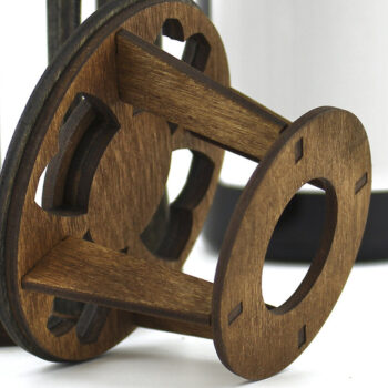 Intra απο ξύλο plywood 3mm-4mm πάχος – Αρχείο Λέιζερ Wine Box. Cdr, Dxf, Ai, Δίασταση  20x20 cm INTRAFABR-95171515 - Image 5