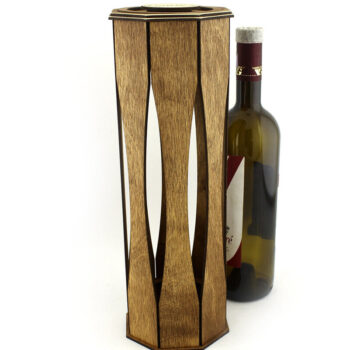 Intra απο ξύλο plywood 3mm-4mm πάχος – Κουτί κρασιού. Αρχείο λέιζερ Δίασταση  20x20 cm INTRAFABR-91360754 - Image 1