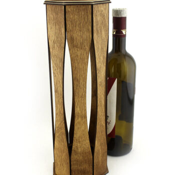 Intra απο ξύλο plywood 3mm-4mm πάχος – Κουτί κρασιού. Αρχείο λέιζερ Δίασταση  20x20 cm INTRAFABR-91360754 - Image 3