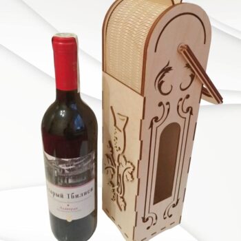 Intra απο ξύλο plywood 3mm-4mm πάχος – Wine Box Vertical, για Laser Δίασταση  20x20 cm INTRAFABR-33884931 - Image 2