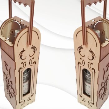 Intra απο ξύλο plywood 3mm-4mm πάχος – Wine Box Vertical, για Laser Δίασταση  20x20 cm INTRAFABR-33884931 - Image 3