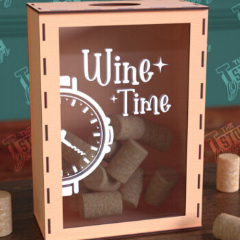 Intra απο ξύλο plywood 3mm-4mm πάχος – Κουτί από φελλό κρασιού | Κουτί με καπάκια μπουκαλιών μπύρας|CNC Δίασταση  20x20 cm INTRAFABR-99640848 - Image 1