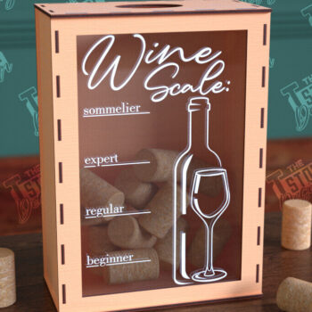 Intra απο ξύλο plywood 3mm-4mm πάχος – Κουτί από φελλό κρασιού | Κουτί με καπάκια μπουκαλιών μπύρας|CNC Δίασταση  20x20 cm INTRAFABR-99640854 - Image 1