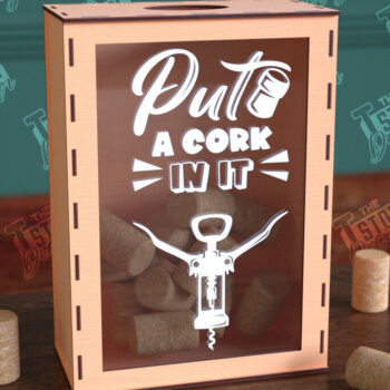 Intra απο ξύλο plywood 3mm-4mm πάχος – Πακέτο σχεδίασης με Wine Cork Box Δίασταση  20x20 cm INTRAFABR-99640990 - Image 5