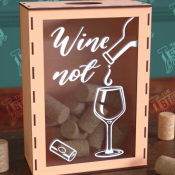Intra απο ξύλο plywood 3mm-4mm πάχος – Πακέτο σχεδίασης με Wine Cork Box Δίασταση  20x20 cm INTRAFABR-99640990 - Image 8