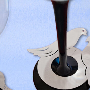 Intra απο ξύλο plywood 3mm-4mm πάχος – Ετικέτα Ποτήρι Κρασιού - Περιστέρια Δίασταση  20x20 cm INTRAFABR-95181781 - Image 3