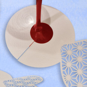 Intra απο ξύλο plywood 3mm-4mm πάχος – Ετικέτα ποτηριού κρασιού - Καρδιά Δίασταση  20x20 cm INTRAFABR-93932885 - Image 1