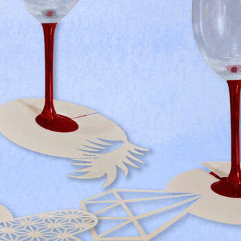 Intra απο ξύλο plywood 3mm-4mm πάχος – Ετικέτα Wine Glass - Pampas Δίασταση  20x20 cm INTRAFABR-93933001 - Image 3