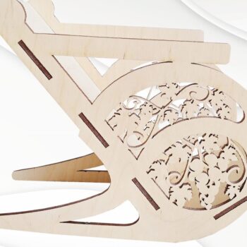 Intra απο ξύλο plywood 3mm-4mm πάχος – Wine Holder Chair Silhouette, Dxf De Δίασταση  20x20 cm INTRAFABR-62643715 - Image 4