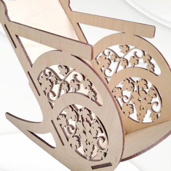 Intra απο ξύλο plywood 3mm-4mm πάχος – Wine Holder Chair Silhouette, Dxf De Δίασταση  20x20 cm INTRAFABR-62643715 - Image 6