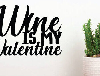 Intra απο ξύλο plywood 3mm-4mm πάχος – Wine is My Valentine Laser, metal Δίασταση  20x20 cm INTRAFABR-87835515 - Image 2