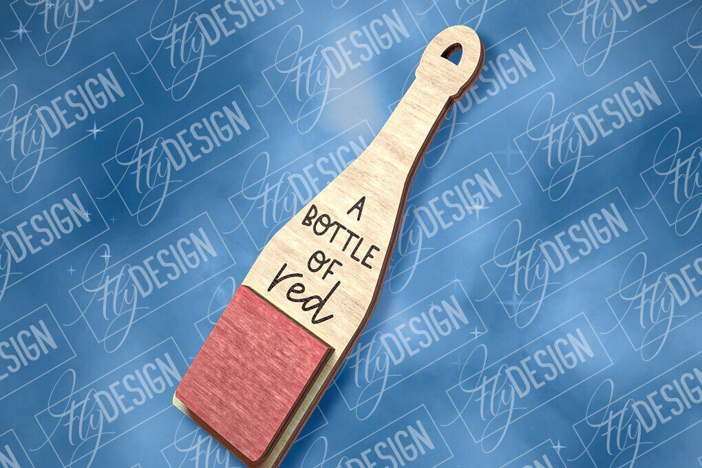 Intra απο ξύλο plywood 3mm-4mm πάχος – Στολίδι κρασιού | Δίασταση  20x20 cm INTRAFABR-84503634