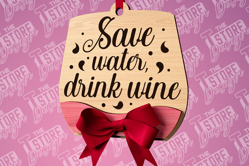 Intra απο ξύλο plywood 3mm-4mm πάχος – Στολίδι κρασιού | Δίασταση  20x20 cm INTRAFABR-84569888