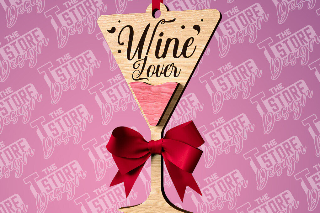 Intra απο ξύλο plywood 3mm-4mm πάχος – Στολίδι κρασιού | Δίασταση  20x20 cm INTRAFABR-84569905