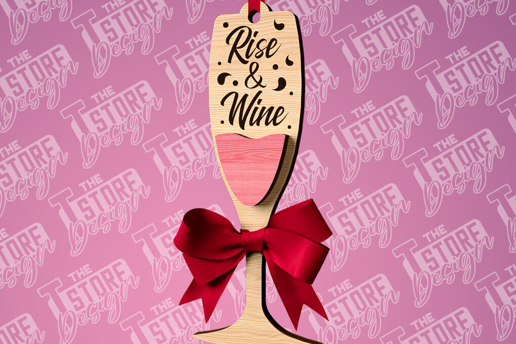 Intra απο ξύλο plywood 3mm-4mm πάχος – Στολίδι κρασιού | Δίασταση  20x20 cm INTRAFABR-84569932