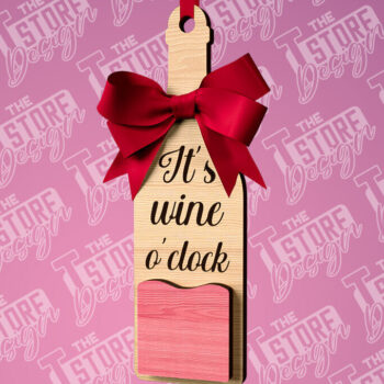 Intra απο ξύλο plywood 3mm-4mm πάχος – Στολίδι κρασιού | Δίασταση  20x20 cm INTRAFABR-84570001 - Image 6