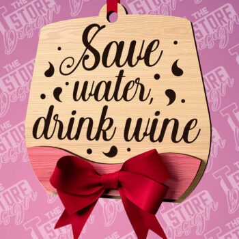 Intra απο ξύλο plywood 3mm-4mm πάχος – Στολίδι κρασιού | Δίασταση  20x20 cm INTRAFABR-84570001 - Image 10