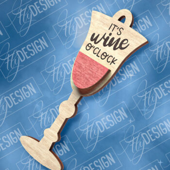 Intra απο ξύλο plywood 3mm-4mm πάχος – Στολίδι κρασιού | Δίασταση  20x20 cm INTRAFABR-84503416 - Image 1