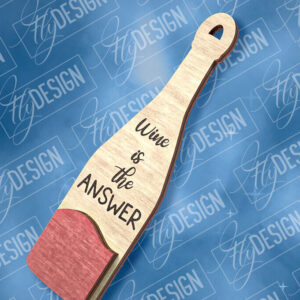 Intra απο ξύλο plywood 3mm-4mm πάχος – Στολίδι κρασιού | Δίασταση  20x20 cm INTRAFABR-84503445